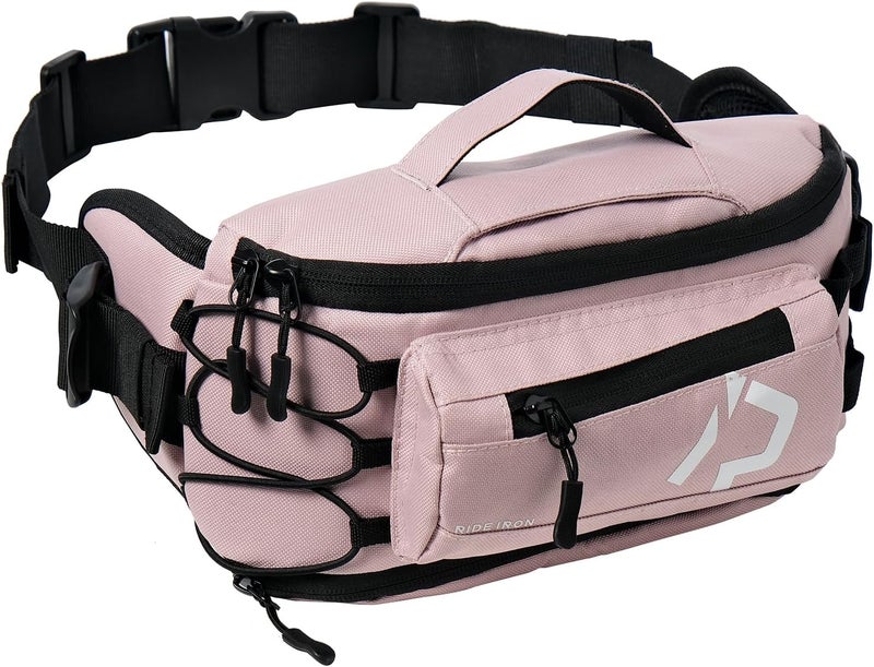 RIDEIRON Fanny Pack, Motorcycle Waist Bag with Adjustable Expansion & Interior Key Loops, Compact Lightweight for Fishing, Cycling, Hiking, Travel, Camping - Image 1